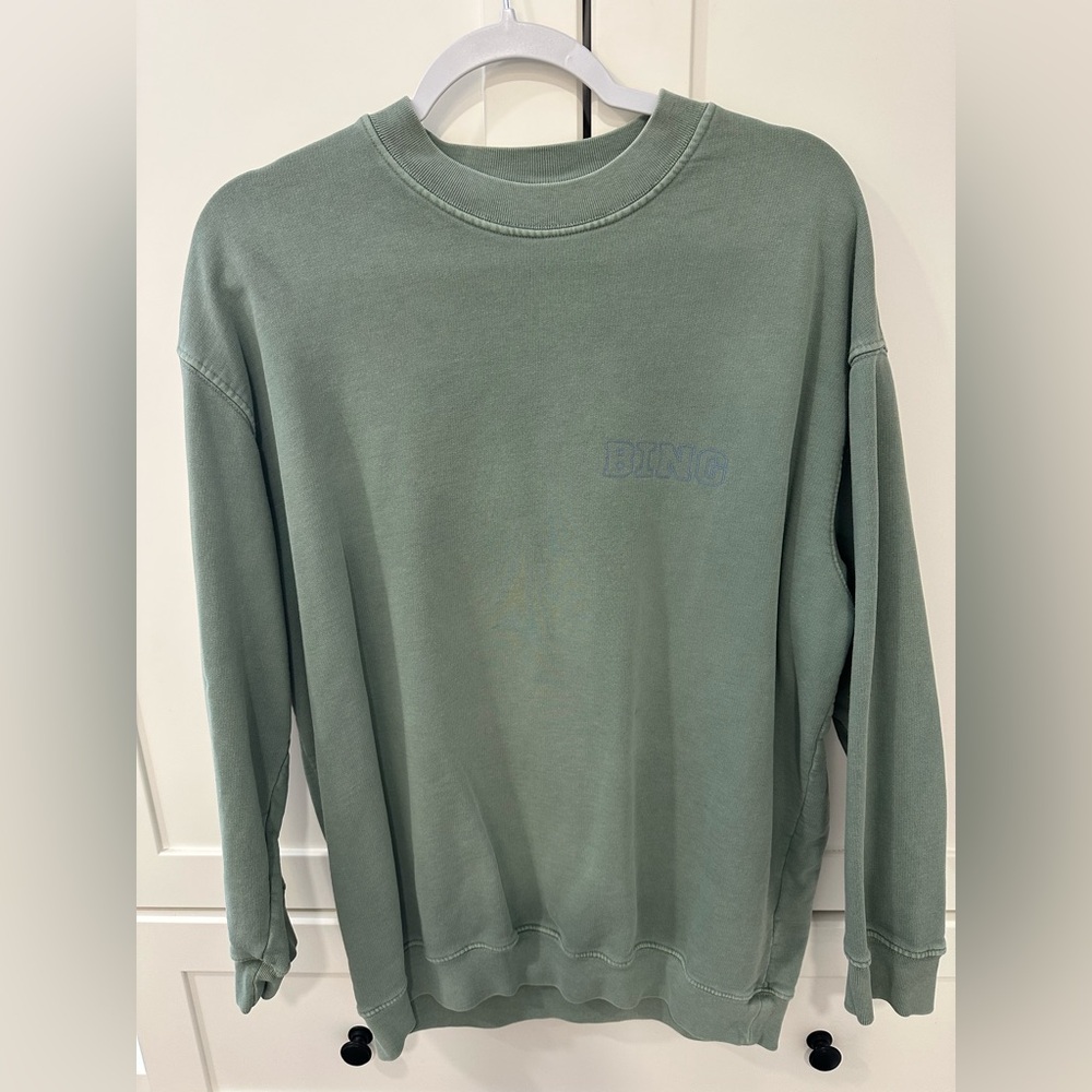 Anine Bing Green Graphic Sweatshirt - Picture 6 of 9